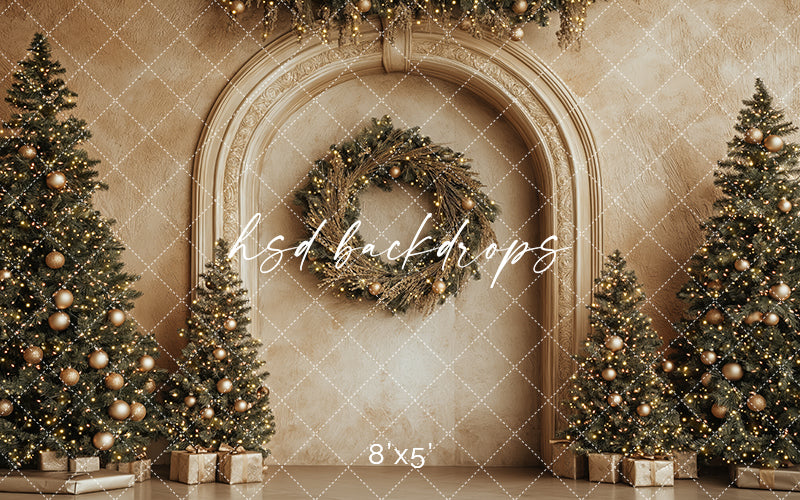 Arched Christmas Wall (sweep options) - HSD Photography Backdrops