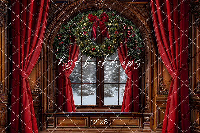 Grand Christmas Window (sweep options) - HSD Photography Backdrops
