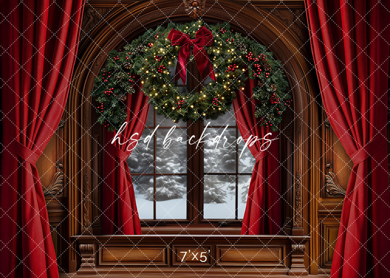 Grand Christmas Window (sweep options) - HSD Photography Backdrops