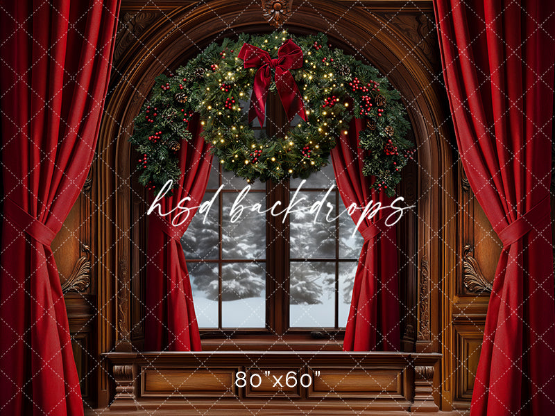 Grand Christmas Window (sweep options) - HSD Photography Backdrops