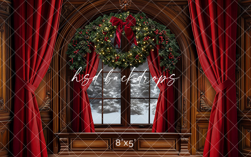 Grand Christmas Window (sweep options) - HSD Photography Backdrops