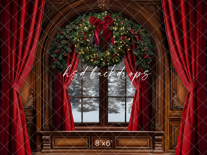 Grand Christmas Window (sweep options) - HSD Photography Backdrops