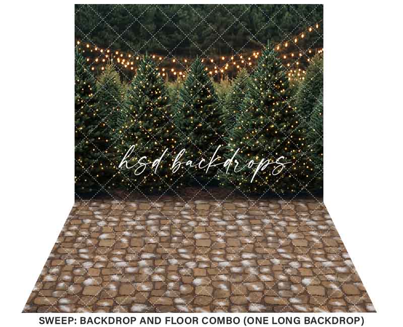 Twinkling Tree Farm (sweep options) - HSD Photography Backdrops