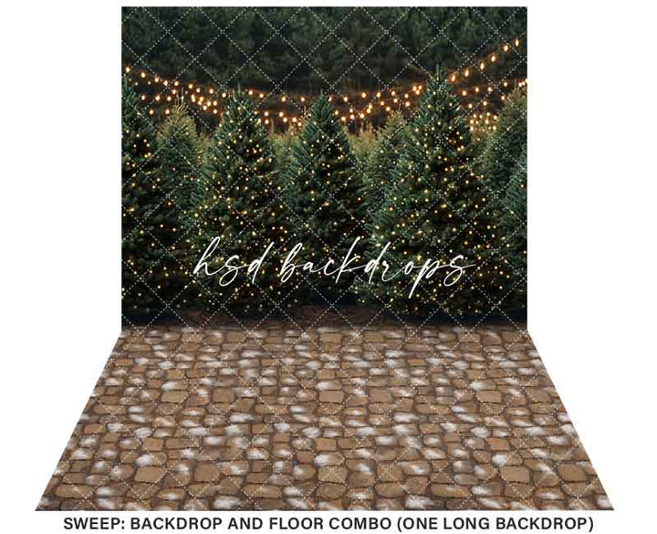 Twinkling Tree Farm (sweep options) - HSD Photography Backdrops