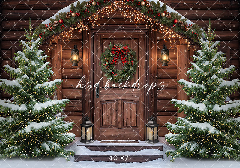 Christmas at the Cabin (sweep options) - HSD Photography Backdrops