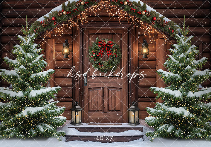 Christmas at the Cabin (sweep options) - HSD Photography Backdrops
