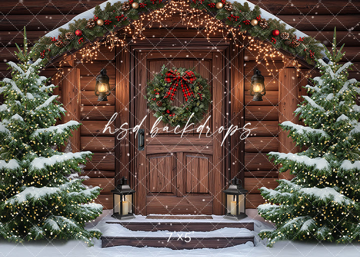 Christmas at the Cabin (sweep options) - HSD Photography Backdrops