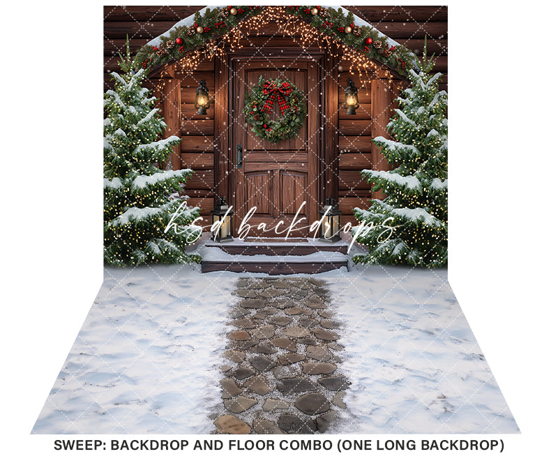 Christmas at the Cabin (sweep options) - HSD Photography Backdrops