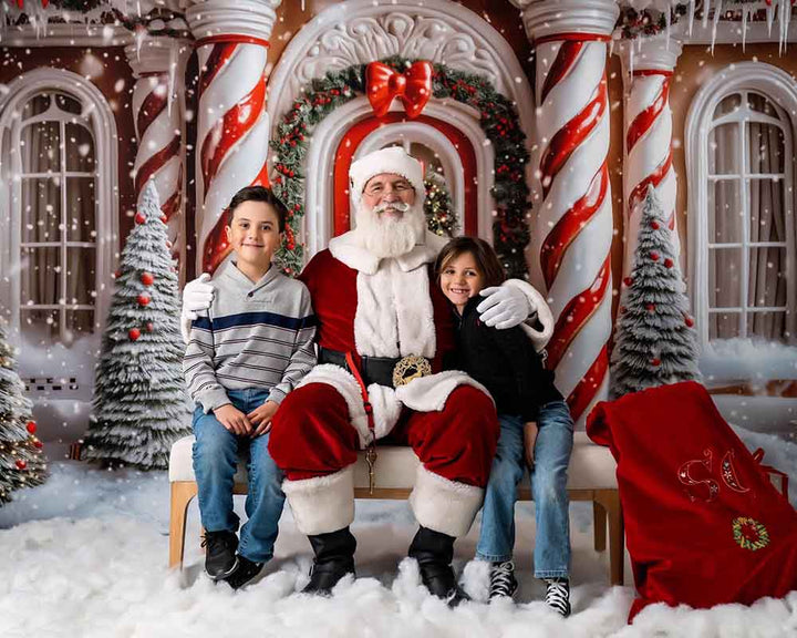 Christmas Gingerbread Door (sweep options) - HSD Photography Backdrops