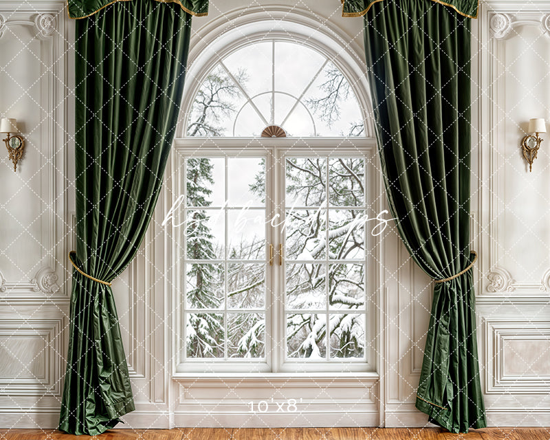 Festive Winter Window (sweep options) - HSD Photography Backdrops