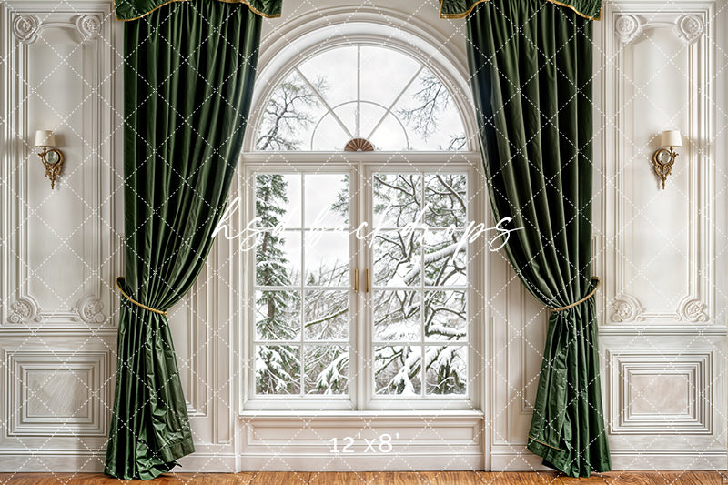Festive Winter Window (sweep options) - HSD Photography Backdrops