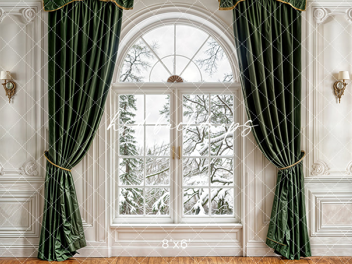 Festive Winter Window (sweep options) - HSD Photography Backdrops
