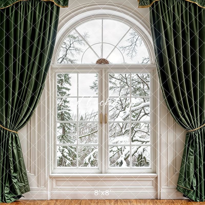 Christmas Room - CHS68384 Festive Flames Fireplace - HSD Photography Backdrops