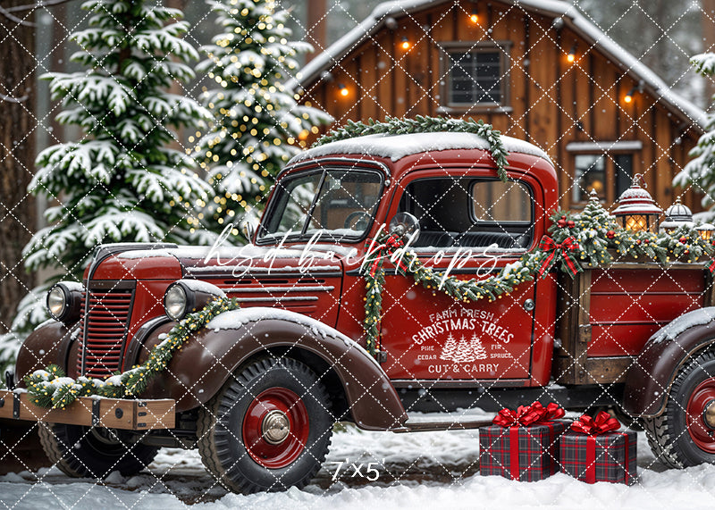 Christmas Tree Farm Truck (sweep options)