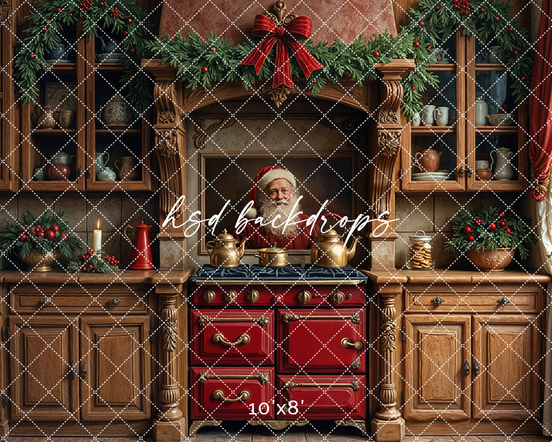 Santa Claus Christmas Kitchen (right lighting)