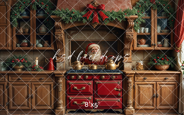 Santa Claus Christmas Kitchen (right lighting)