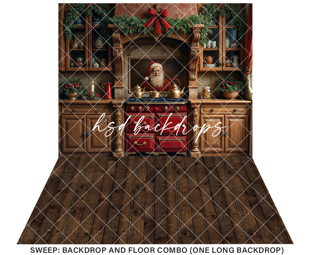 Santa Claus Christmas Kitchen (right lighting)