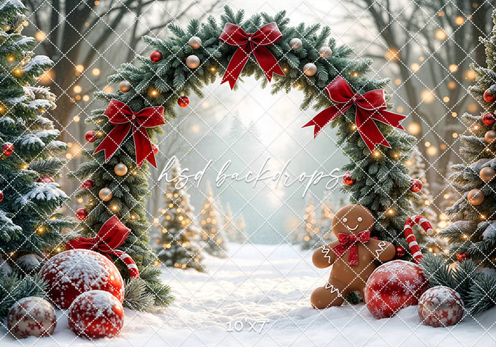 Candy Cane Forest Arch (sweep options)