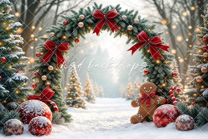 Candy Cane Forest Arch (sweep options)
