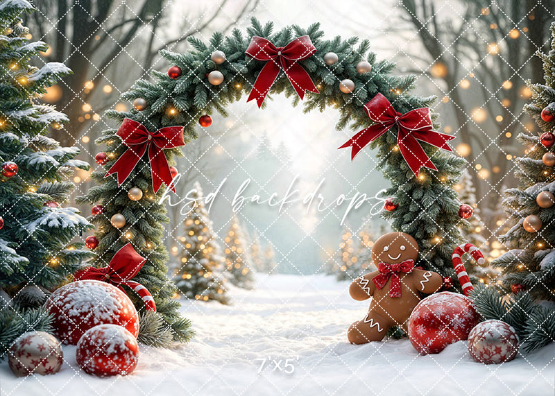 Candy Cane Forest Arch (sweep options)