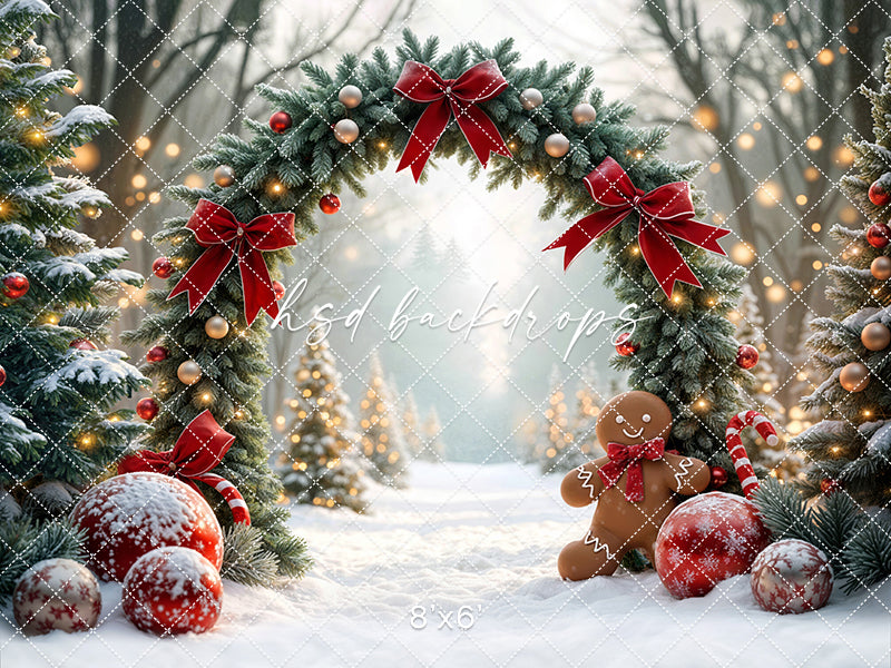 Candy Cane Forest Arch (sweep options)
