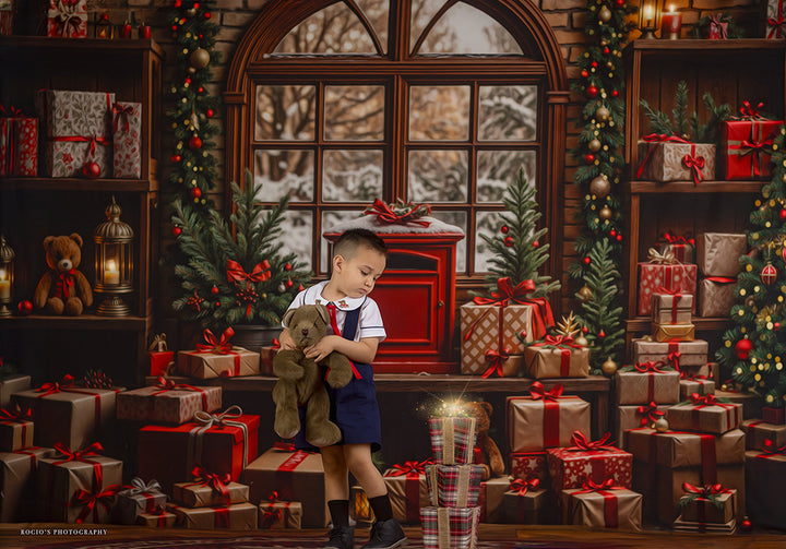 Nostalgic Christmas Mail Room Window (sweep options)