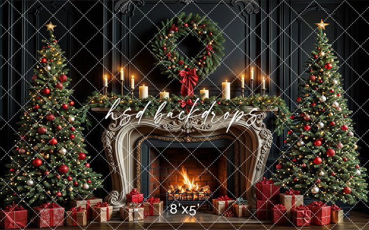 Candlelight Christmas Fireplace (sweep options)