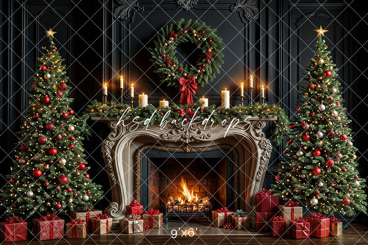 Candlelight Christmas Fireplace (sweep options)