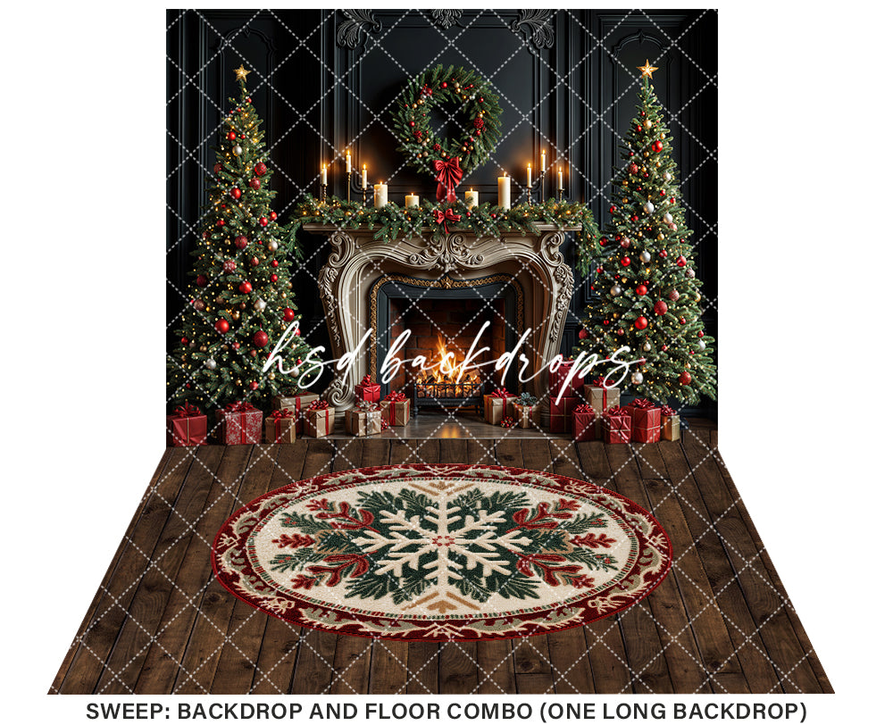 Candlelight Christmas Fireplace (sweep options)