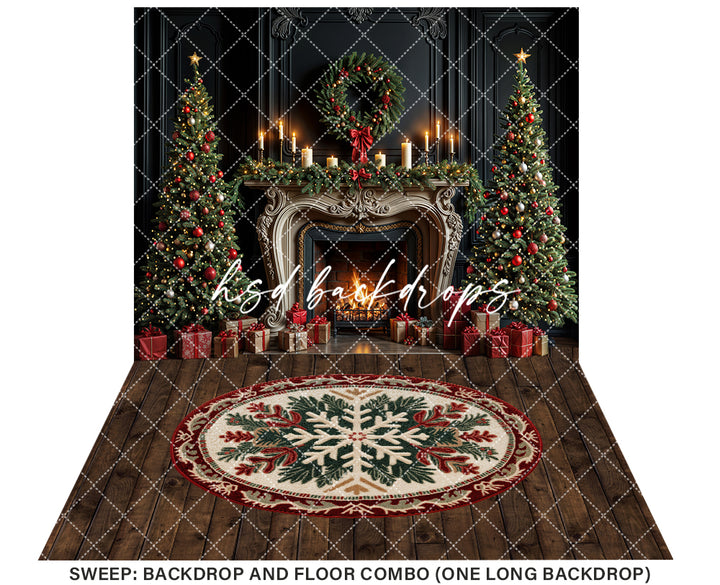 Candlelight Christmas Fireplace (sweep options)