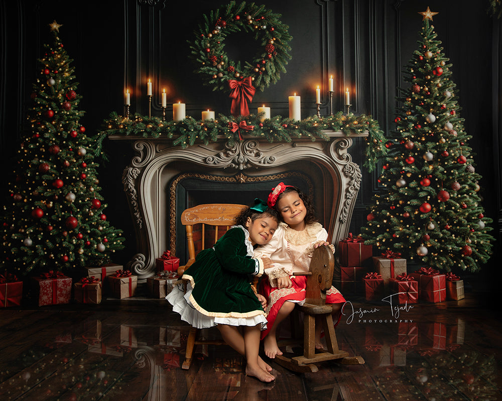 Candlelight Christmas Fireplace (sweep options)