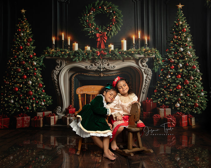 Candlelight Christmas Fireplace (sweep options)