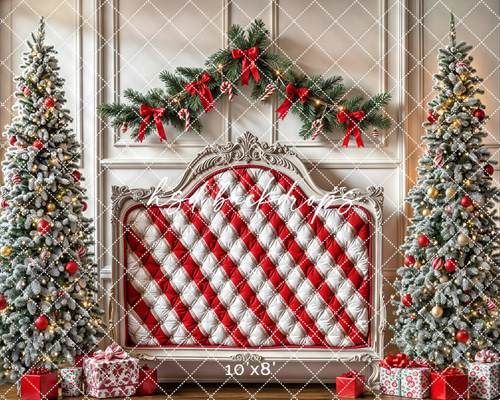 Candy Cane Christmas Headboard