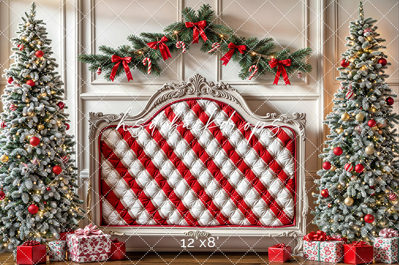 Candy Cane Christmas Headboard