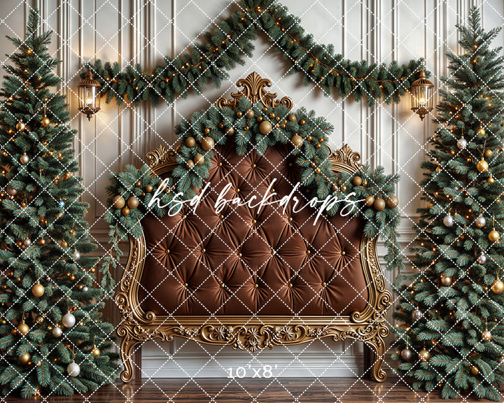 Enchanted Evergreen Holiday Headboard