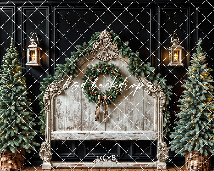 Christmas Cottage Headboard