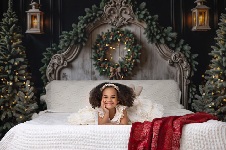Christmas Cottage Headboard