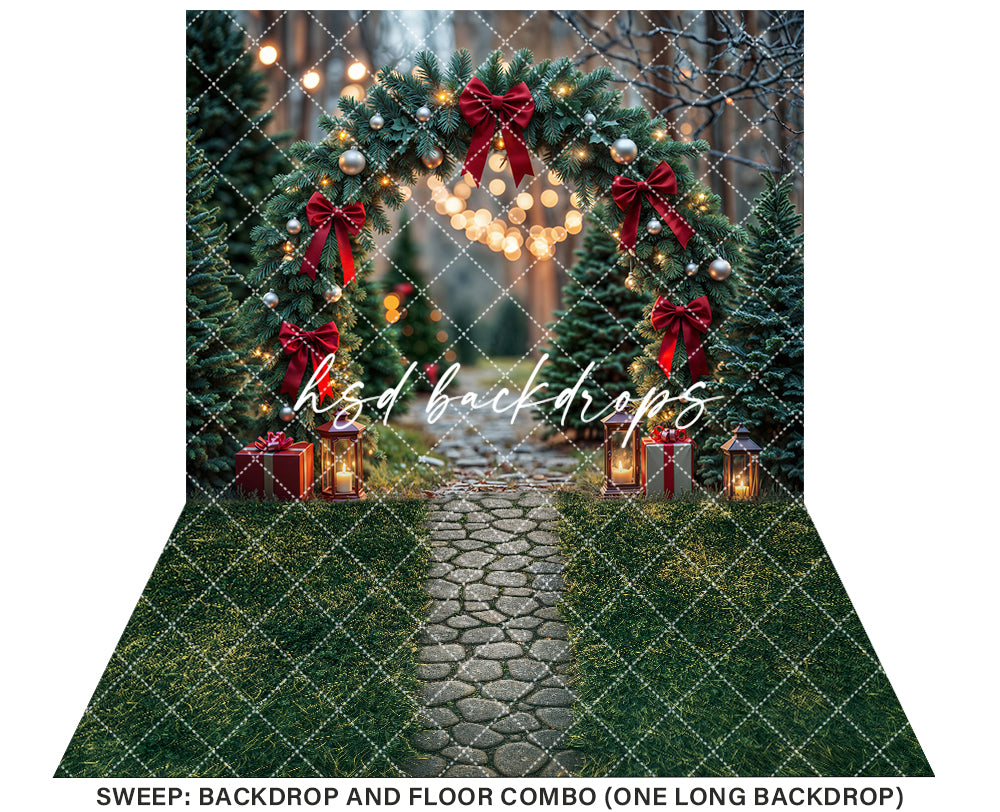 Evergreen Elegance Arch (sweep options)