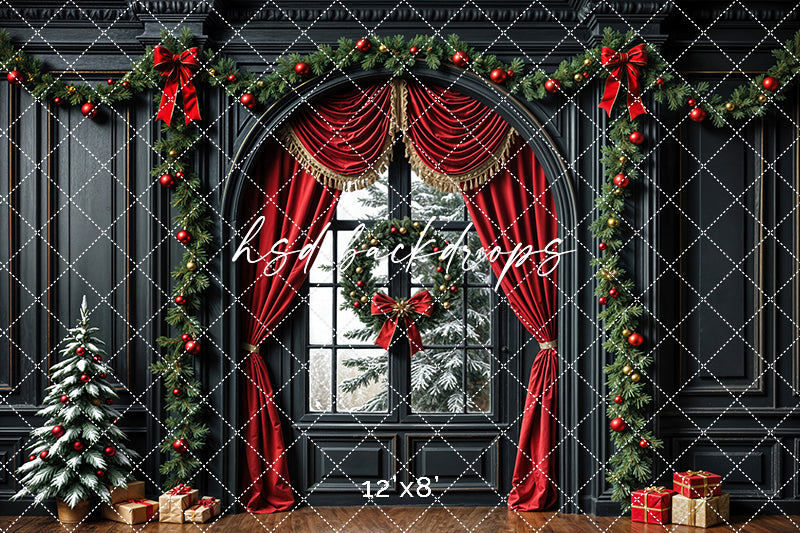 Holiday Glow & Garland Window (sweep options)