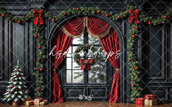 Holiday Glow & Garland Window (sweep options)