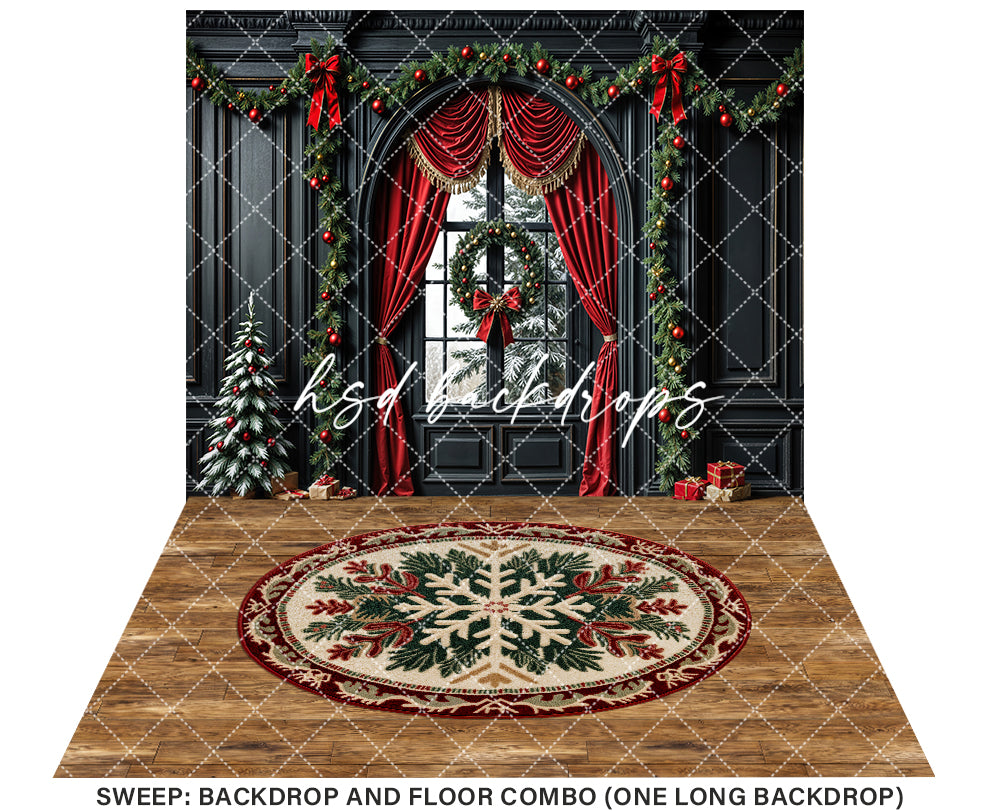 Holiday Glow & Garland Window (sweep options)