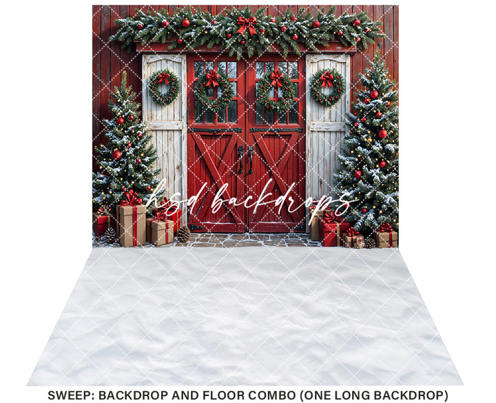 Holly Jolly Barn Doors (sweep options)
