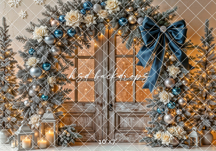 Midnight Frost Doorway * Winter Studio Backdrop (sweep options)