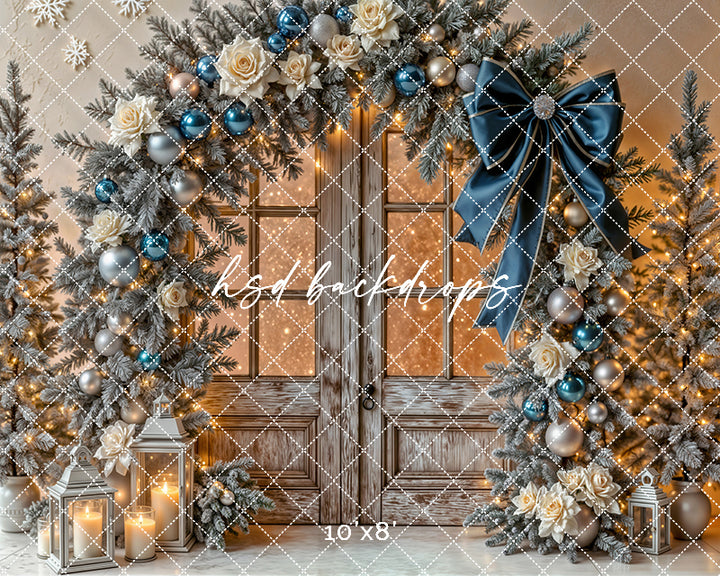 Midnight Frost Doorway * Winter Studio Backdrop (sweep options)
