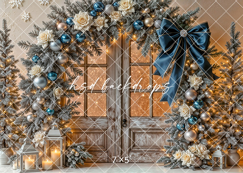 Midnight Frost Doorway * Winter Studio Backdrop (sweep options)