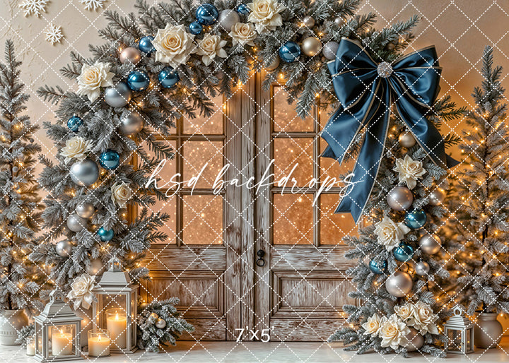 Midnight Frost Doorway * Winter Studio Backdrop (sweep options)