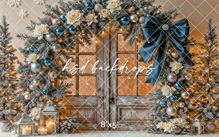 Midnight Frost Doorway * Winter Studio Backdrop (sweep options)