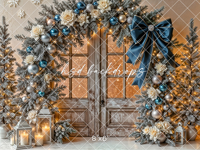 Midnight Frost Doorway * Winter Studio Backdrop (sweep options)