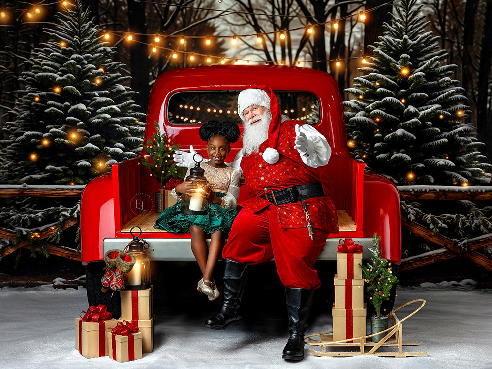 Evergreen Tree Farm Entrance at Night