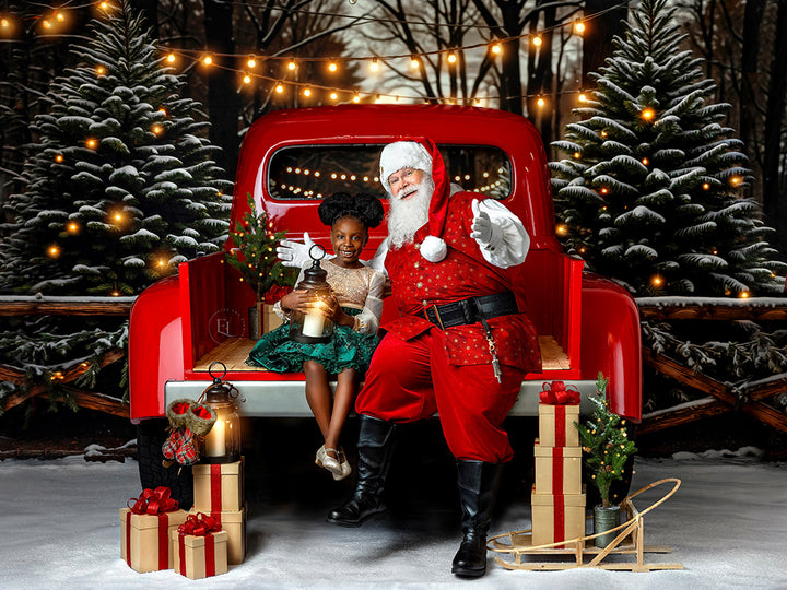 Evergreen Tree Farm Entrance at Night